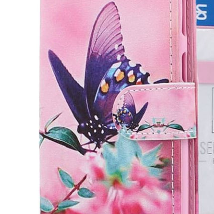 Samsung Galaxy A9 2018 Hülle Schmetterlinge Print Ordner - Wallet Case Schmetterlinge