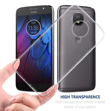 Motorola Moto Telefoon doorzichtig hoesje zacht dun achterkant,  Silicone Transparent Clear Cover Bumper