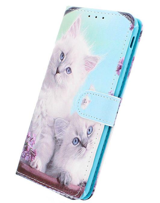 Samsung A5 2016 Bookcase hoesje wallet case Print kat katten 