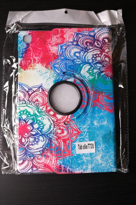 Mandala print case for Samsung Galaxy Tab S5e 10.5 inch 2019 Model T720 -Cover -Case - 360° rotatable case - Mandala print 