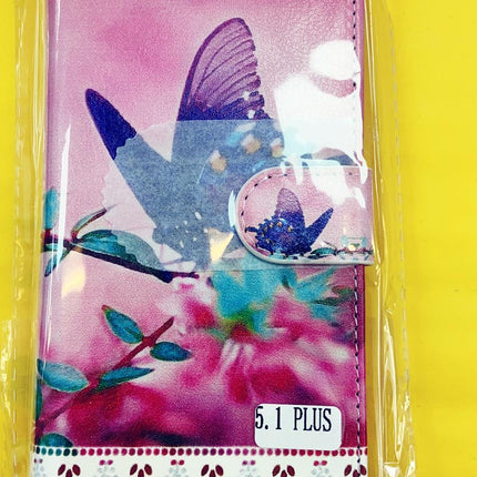 Nokia 5.1 Plus Hülle – Ordner mit Schmetterlingsdruck – Wallet Case Schmetterlinge