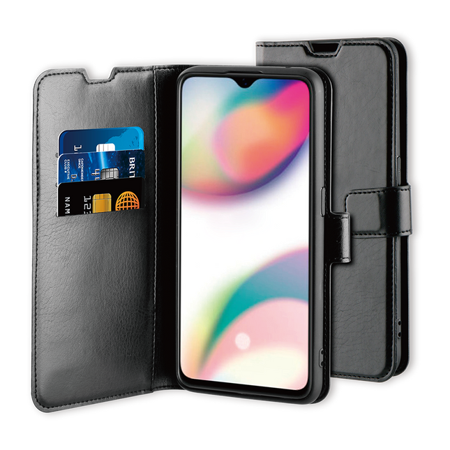 Oppo Reno Z Case - Gel Wallet Case With Space For 3 Cards Black 