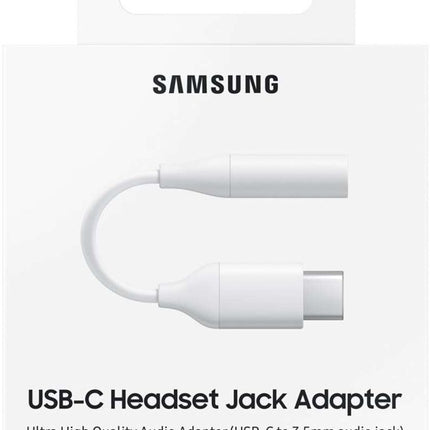 Samsung Hoofdtelefoon Adapter 3.5mm Mini Jack (Vrouw) - USB Type C (Mannelijk) Wit (EE-UC10JUWEGWW)