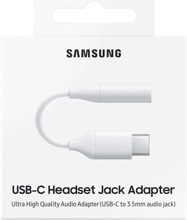 Samsung Headphone Adapter 3.5mm Mini Jack (Female) - USB Type C (Male) White (EE-UC10JUWEGWW)