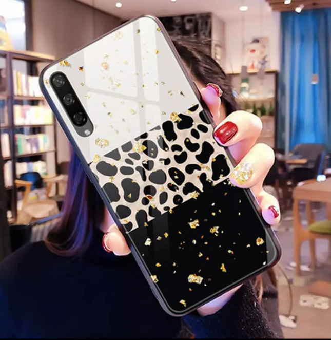Samsung Galaxy A70 case back tiger print panther leopard fashion tiger