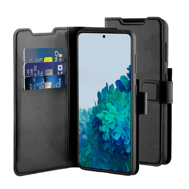 Behello Hülle für Samsung Galaxy S21 Plus Bookcase Folder - Schwarz - Wallet Case 