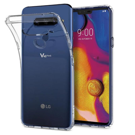 LG telefoon doorzichtig hoesje zacht dun achterkant | Transparant hoesje  Silicone Transparent Clear Cover Bumper