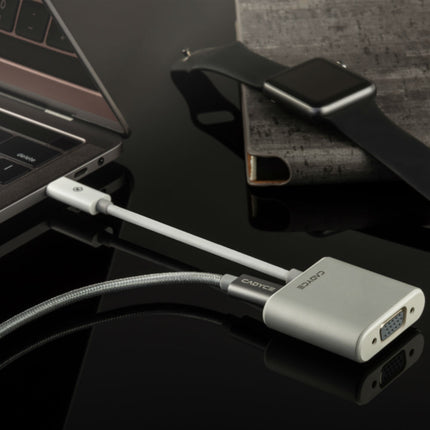 USB-C naar VGA Adapter Full HD Beeldkwaliteit Audio Support Inclusief USB-C Oplaadpoort P
