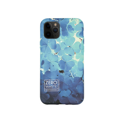 Wilma iPhone 12 Pro Max Smartphone Eco Case Bio Degradeable Clover Blue