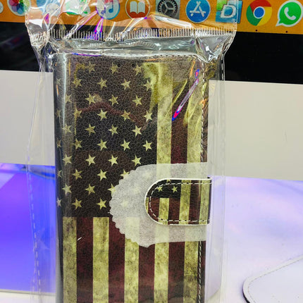 iPhone 11 Pro-Hülle – Ordner mit USA-Flagge-Aufdruck – Brieftaschen-Hülle mit Amerika-Flagge