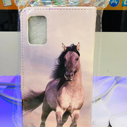 Samsung Galaxy A51 hoesje paarden opdruk- Wallet case  horse print booktype