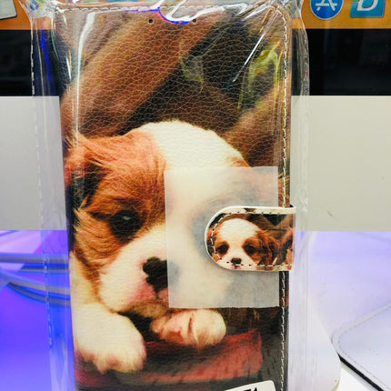 Samsung Galaxy A71 Hülle Hündchen süßer Aufdruck – Brieftaschenetui im ​​Booktype-Stil mit Aufdruck „Hund“.