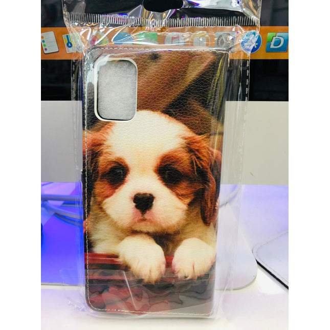 Samsung Galaxy A71 hoesje Puppy hond schattig opdruk- Wallet case booktype hondje printed