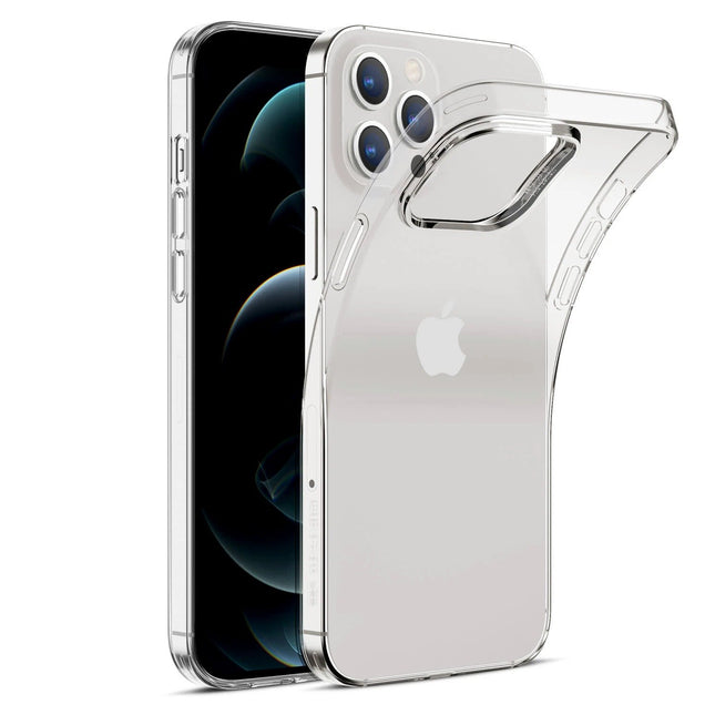 iPhone 12 Pro Max doorzichtig hoesje zacht dun achterkant | Transparant hoesje, Silicone Transparent Clear Cover Bumper