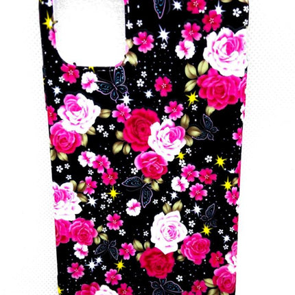 iPhone 11 Rückseite mit wunderschönem Blumendruck