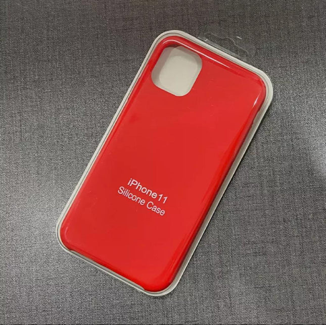 iPhone 11 Silikonhülle Rückseite, stoßfeste Hülle, alle Farben (Mischfarbe) 