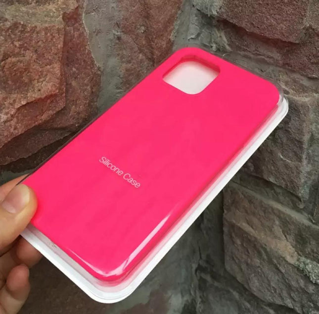 iPhone 11 Silikonhülle Rückseite, stoßfeste Hülle, alle Farben (Mischfarbe) 