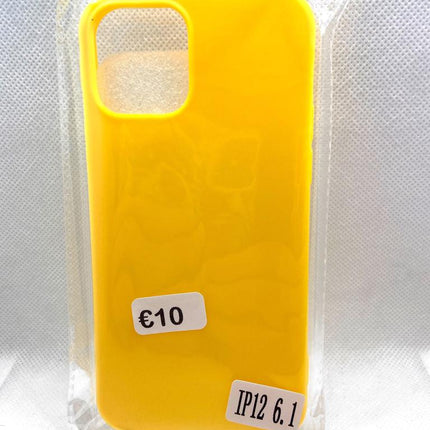 iPhone 12/12 Pro Hülle, Rückseite, gelbe Farbe, stoßfeste Hülle 