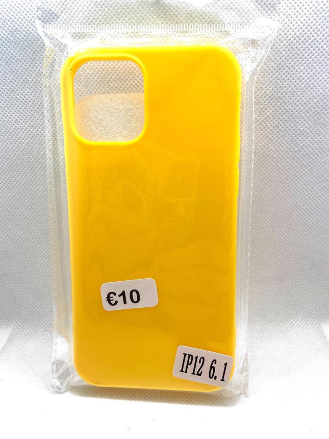 iPhone 12 / 12 Pro hoesje achterkant geel kleur hoesje Shockproof Case