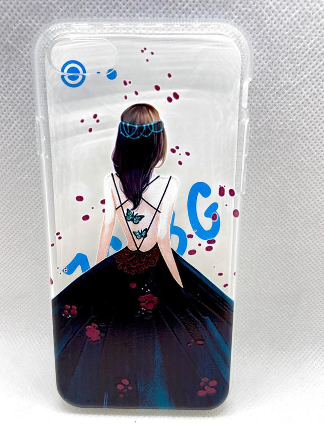 iPhone 7/8 / SE 2020/2022 Hülle, Rückseite mit Prinzessinnen-Print-Design 