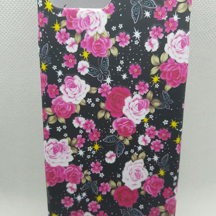 iPhone 6+/6s+/7+/8 Plus Hülle rosa florale Rückseite 