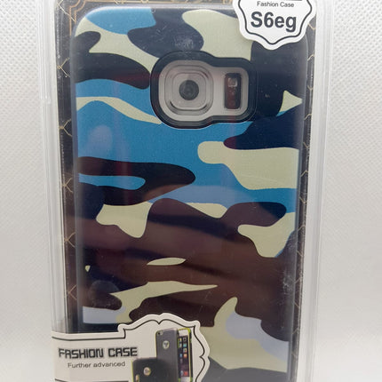 Samsung S6 edge hoesje leger print - army militair achterkant hoesjes