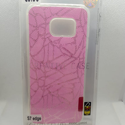 Samsung S7 Edge hoesje achterkant roze fashion design case