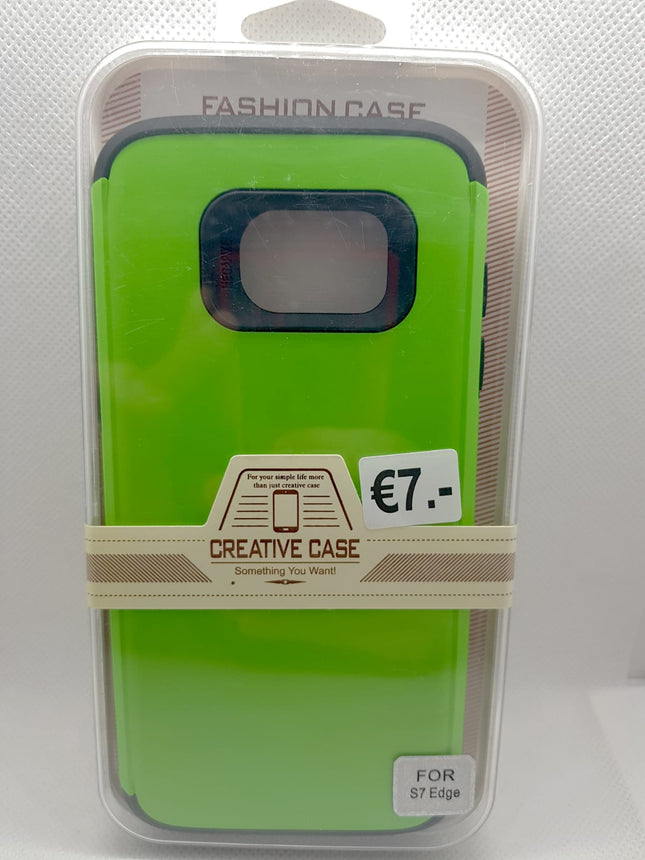 Samsung S7 Edge achterkant groen back cover hard case
