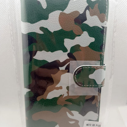 Motorola Moto G8 Plus hoesje leger print - army militair - Wallet print case