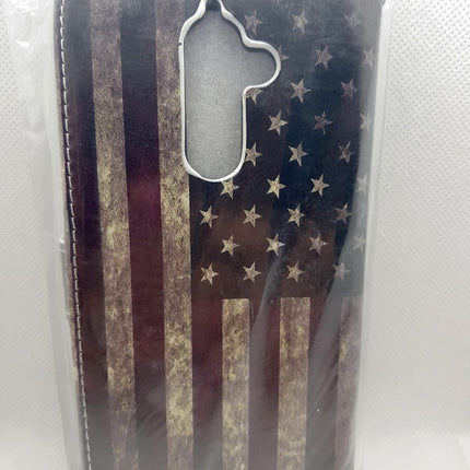 Nokia 7 plus hoesje USA flag print mapje- Wallet case America flag