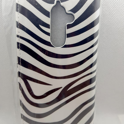 Nokia 7 plus Hoesje zebra print mapje- Wallet Case zebra mooie print