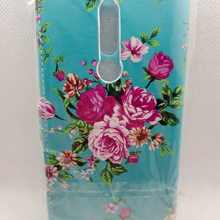 Nokia 5.1 case Flower print case folder - Wallet Case