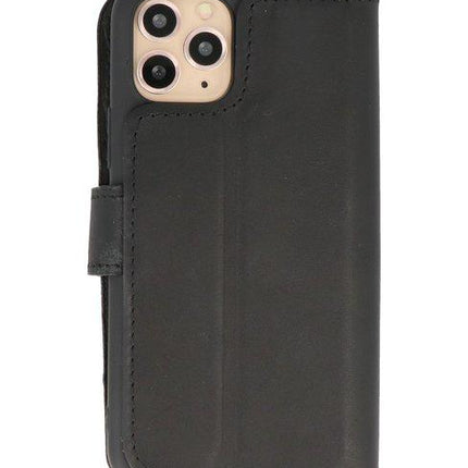 iPhone 11 Pro Max Case Genuine Leather Book Case iPhone 11 Pro Max black