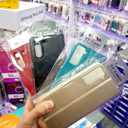 Samsung Galaxy S21 Plus hoesje Bookcase Mapje - Wallet Case - Effen Kleuren
