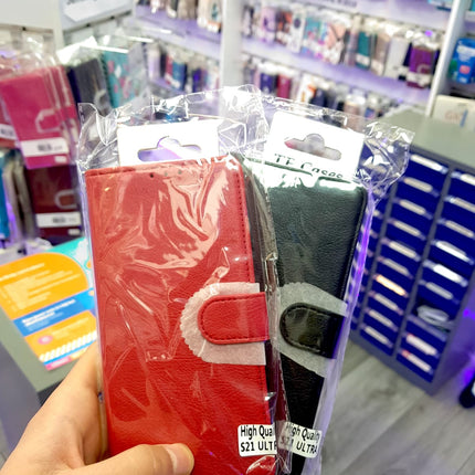 Samsung Galaxy S21 Ultra hoesje Bookcase Mapje - Wallet Case - Effen Kleuren