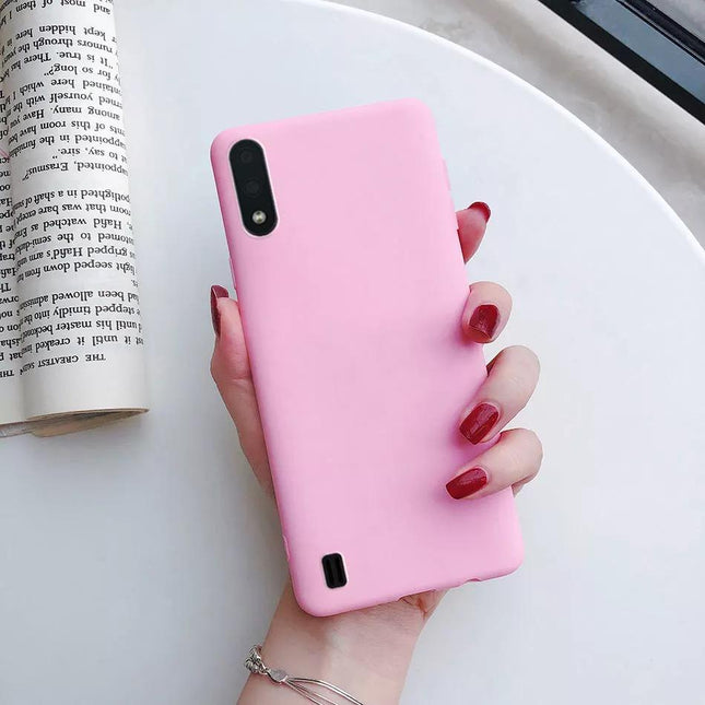 Samsung Galaxy A10 case back pink fashion silicone case