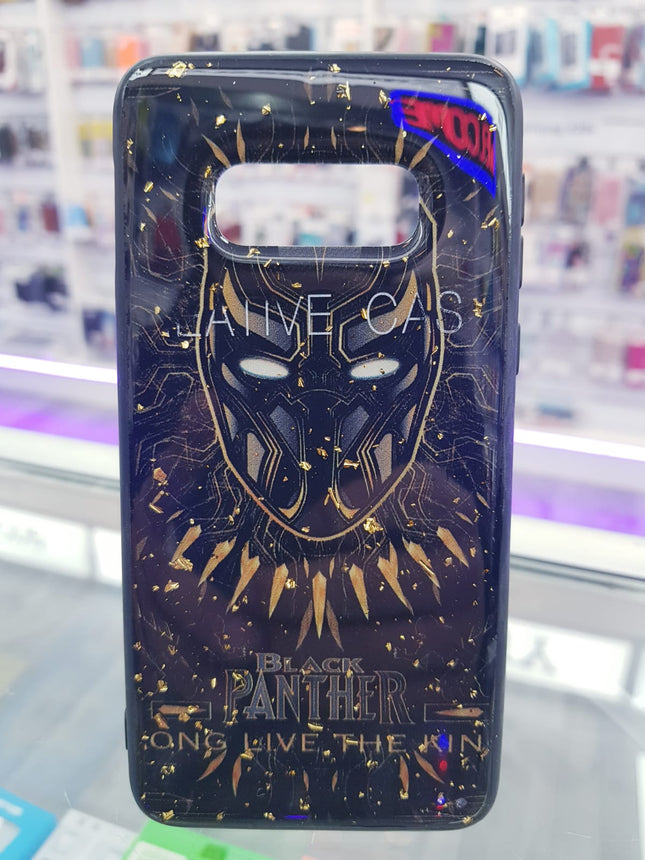 Samsung Galaxy S10e achterkant hoesje black panther Backcover case