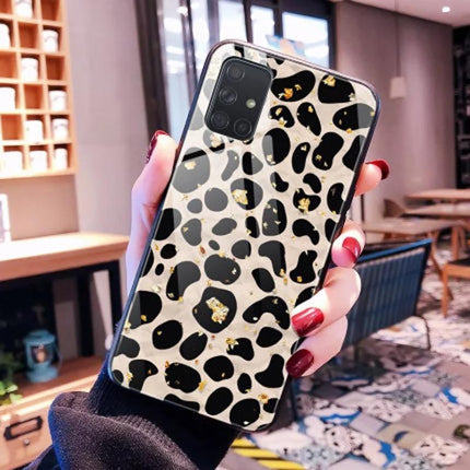 Samsung Galaxy S20 Ultra case back Glitter Marble Back cover - cow spots