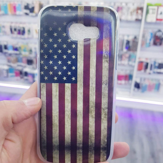 Samsung A5 2017 hoesje achterkant USA print backcover