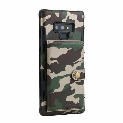 Samsung A5 2017 hoesje met ruimte voor pasjes achterkant army defence milliteir print backcover