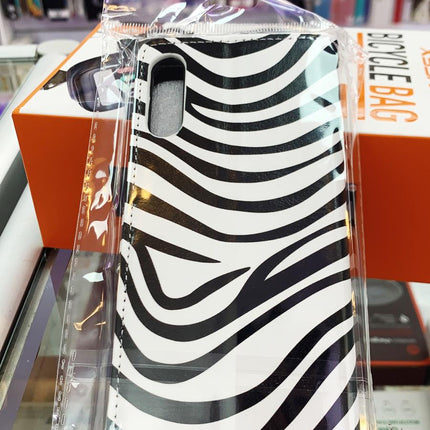 Sony Xperia L4 Bookcase Mapje zebra print- hoesje - Wallet Case