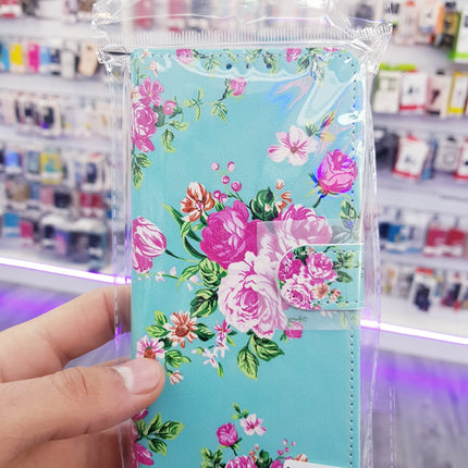 Samsung Galaxy S20 FE hoesje bloemen print mapje wallet case boekcase