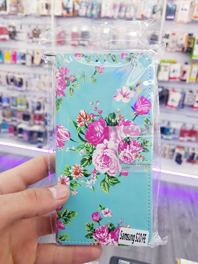 Samsung Galaxy S20 FE case floral print folder wallet case bookcase 