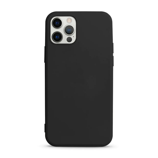 CaseMania iPhone 14 Pro Max Hülle Silikon schwarz Hochwertige Silikonhülle