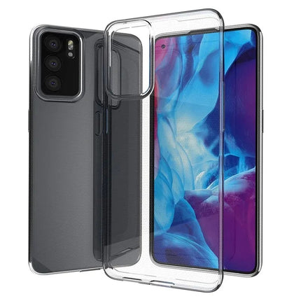 Gel case cover voor Ultra Clear 0.5mm Oppo Reno6 5G transparant