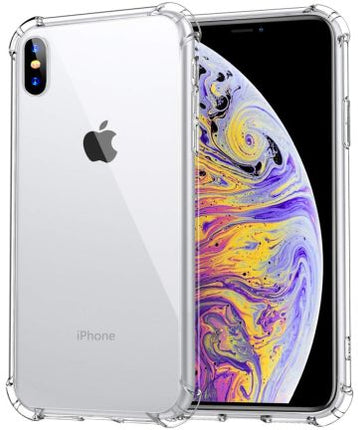 iPhone XS Max  hoesje achterkant doorzichtig transparant antishock backcover case