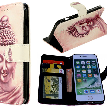 iPhone X / iPhone Xs hoesje Boeddha print hoesje - Buddah Wallet print case