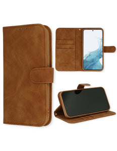 Samsung Galaxy S23 Hülle Wallet Book Case Braun