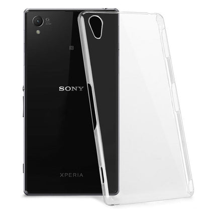 Sony Xperia telefoon doorzichtig hoesje zacht dun achterkant | Transparant hoesje Silicone Transparent Clear Cover Bumper