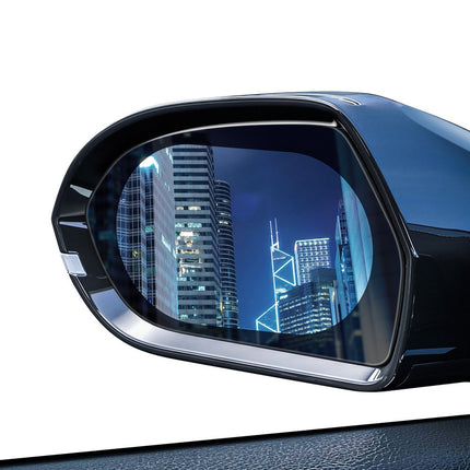 Baseus 0.15mm Rainproof Film for Car Rear View Mirror (Oval 2 Pieces/Pack 135*95mm) Transparent